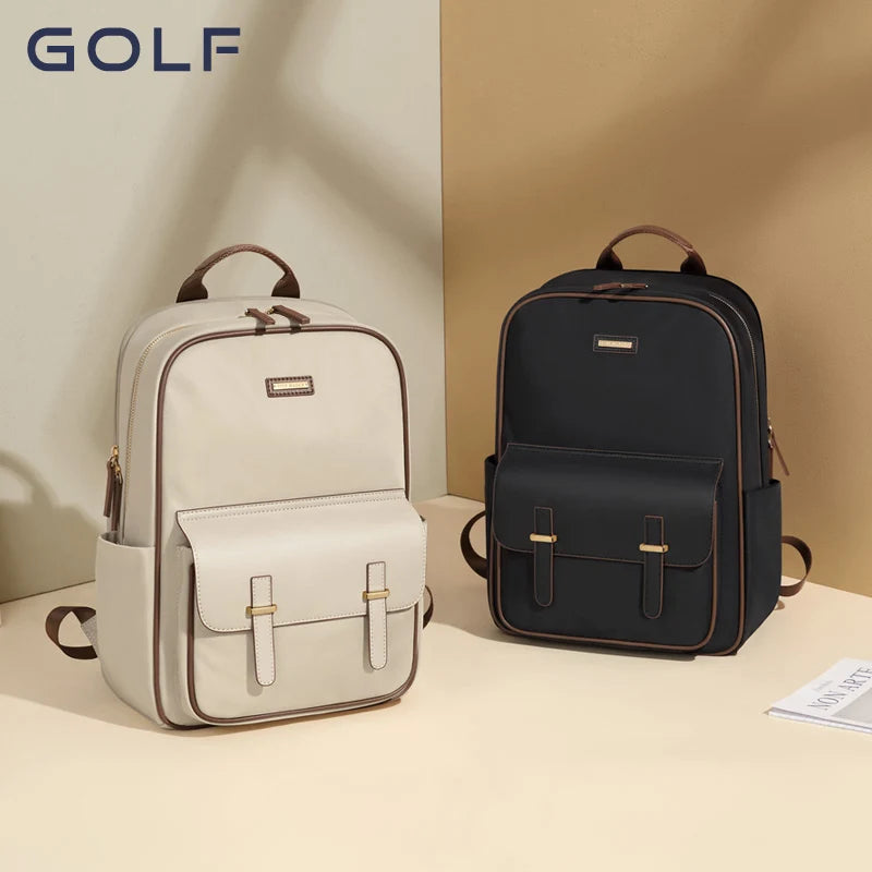 GOLF Backpack for Women 2024 New Oxford Cloth Large Capacity Business Computer Backpack and School Bag for Female Students
